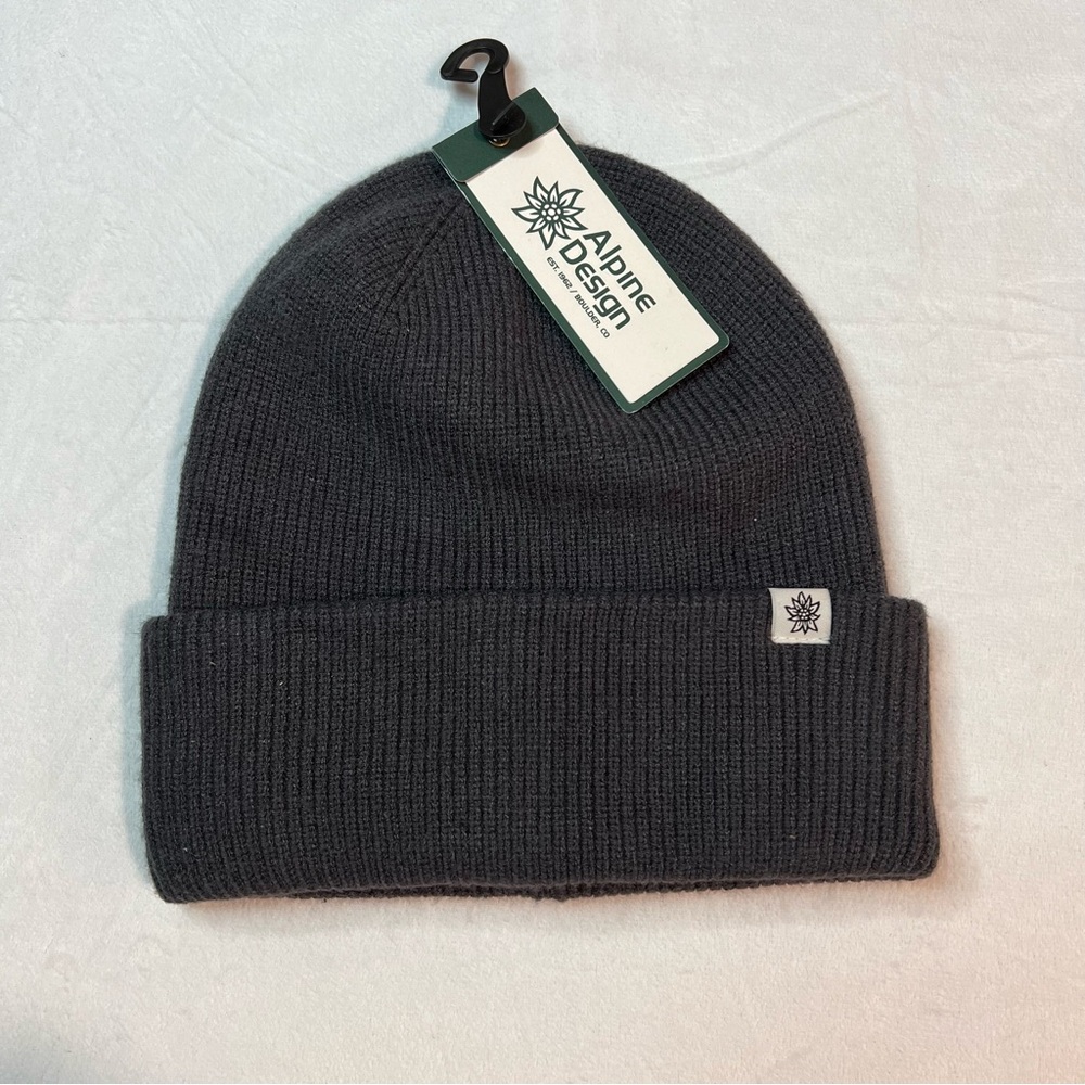 Alpine Design‎ Men’s Black Knit Beanie